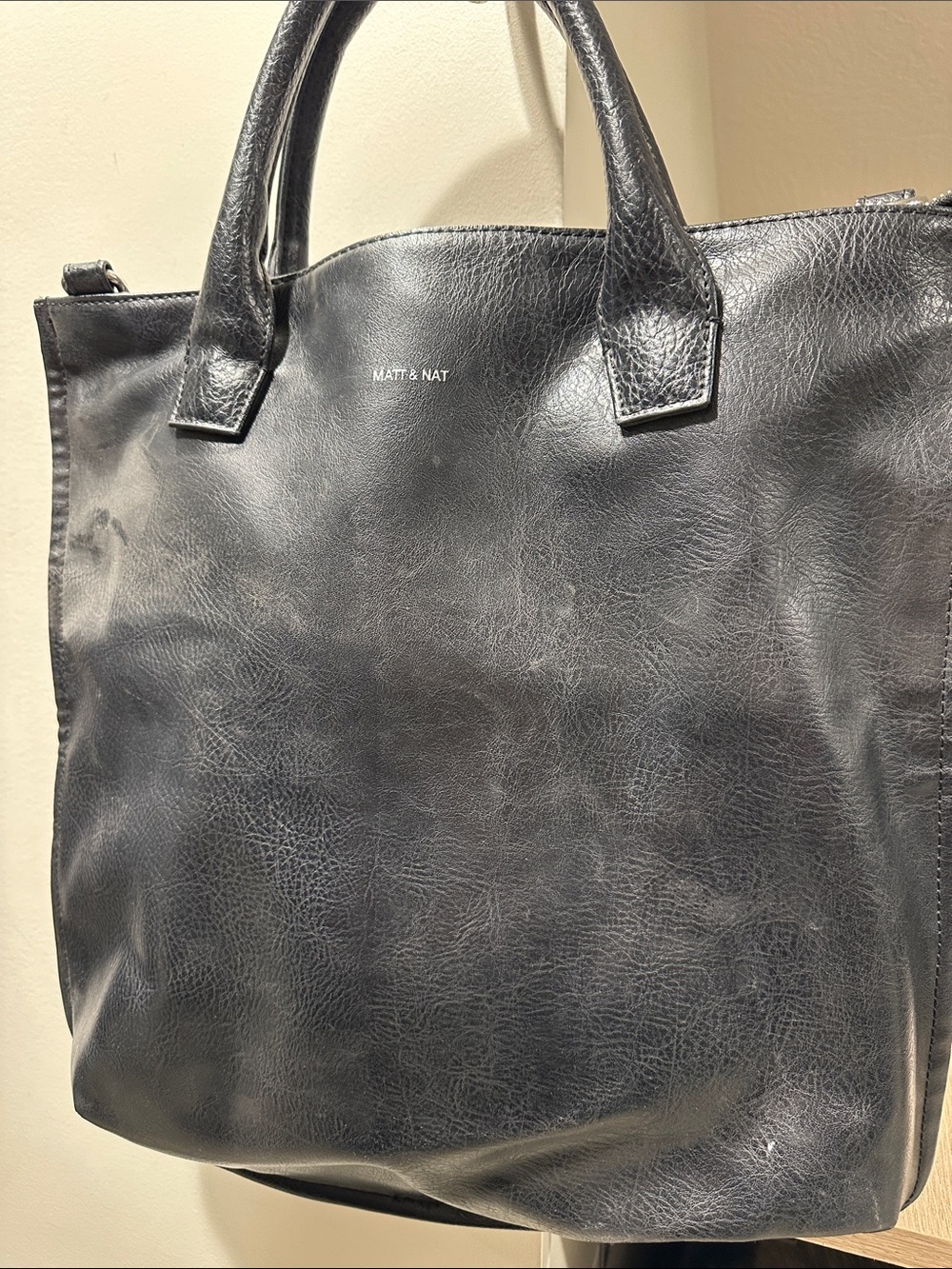 Matt & Nat Black Vegan Leather Tote